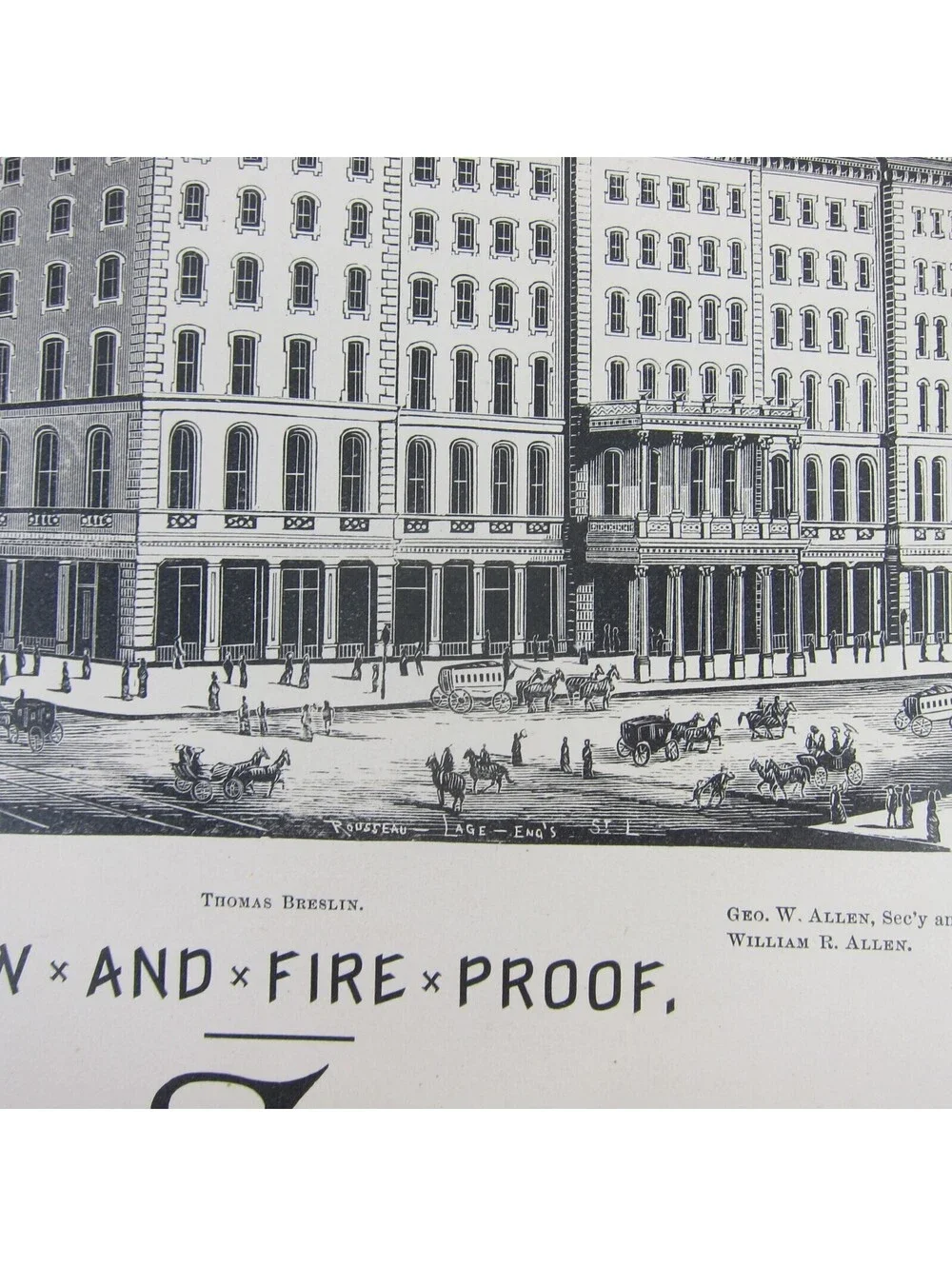 1880s New York Lake Erie & Western Railroad, The Southern St. Louis Advertising